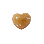 Calcite Honey Puff Heart 75mm (178g) 1 Pcs